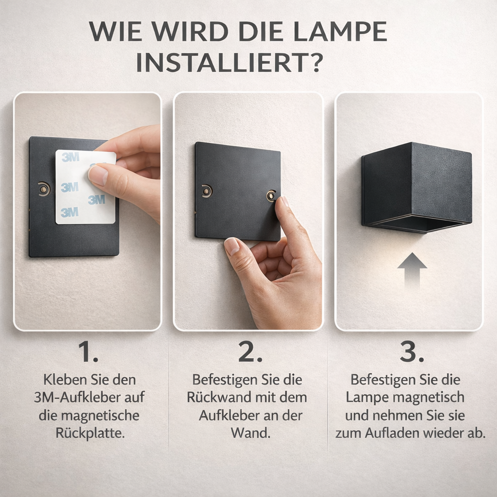 Drahtlose Wandleuchte