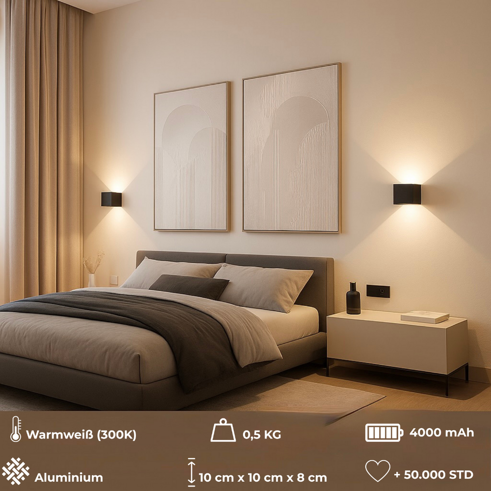 Drahtlose Wandleuchte