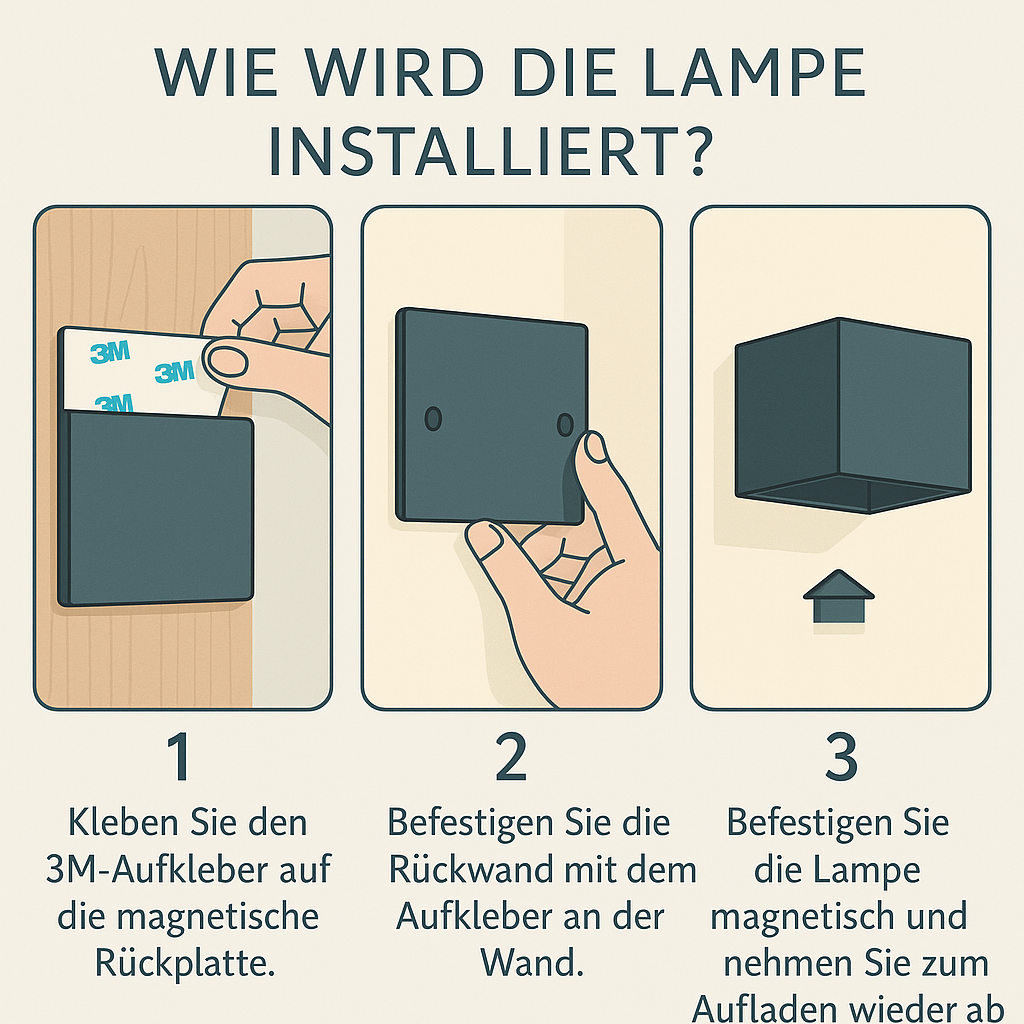 Drahtlose Wandleuchte