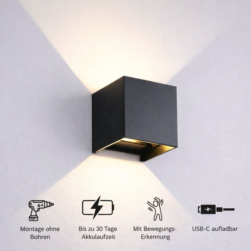 Drahtlose Wandleuchte